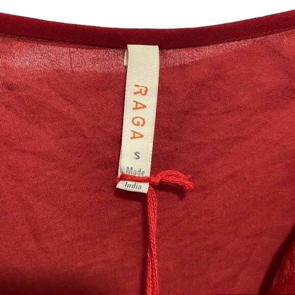 NWOT Raga Anthropology Embroidered Long Sleeve Blouse Size Small - Picture 7 of 7